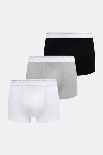 Gant přiléhavé boxerky pánské bavlněné s elastanem 3-pack