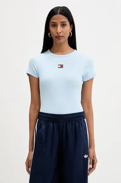 Tommy Jeans tričko dámske bavlnené s elastanom