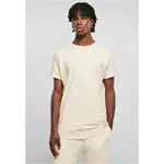 White sand T-shirt with a long shape