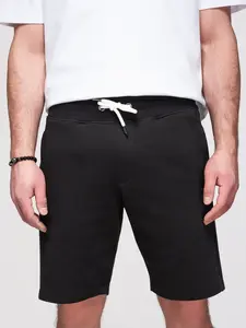 Černé pánské šortky Ombre s kapsami