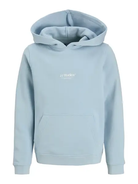 Jack & Jones Junior Mikina 'JJESoho'  nebesky modrá / biela
