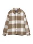 Pull&Bear Prechodná bunda  piesková / béžová melírovaná / biela