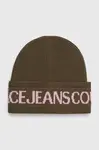 Vlnená čiapka Versace Jeans Couture