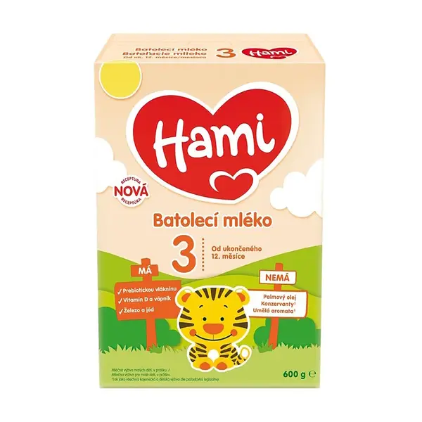 HAMI 3 Batolecí mléko od ukončeného 12 do 24 měsíce 600 g