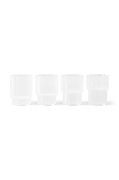 Ferm Living Sada skleniček ferm LIVING Ripple 60 ml 4-pack