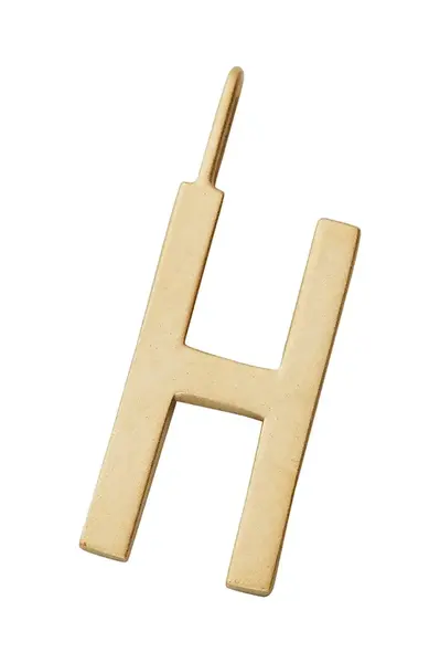 Strieborný pozlátený prívesok Design Letters