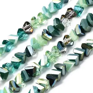 Electroplate Glass Beads Strands