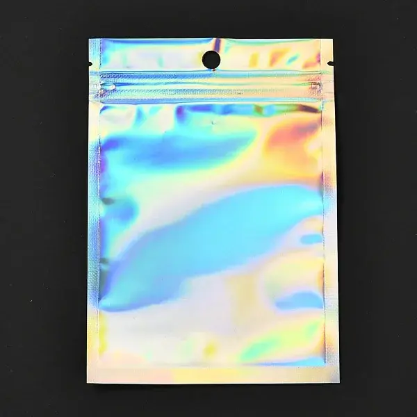 Rectangle Zip Top Plastic Laser Bags