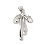Brass Micro Pave Clear Cubic Zirconia Pendants