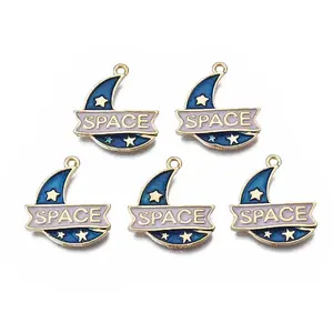 Rack Plating Alloy Enamel Pendants
