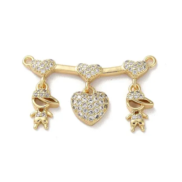 Brass Pave Cubic Zirconia Pendants