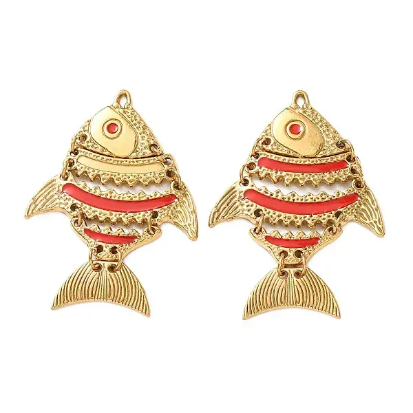 304 Stainless Steel Enamel Big Pendants