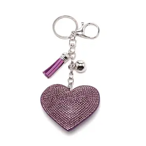 Alloy Rhinestone Keychain