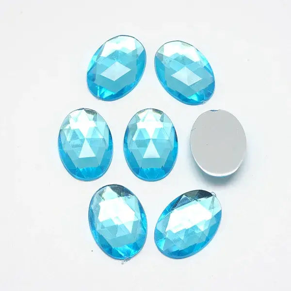 Acrylic Rhinestone Flat Back Cabochons