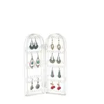 Acrylic Earring Display Folding Screen Stands with 2 Folding Panels