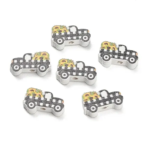 Printed Wood Beads