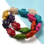 Dyed Synthetic Turquoise Beads Strands