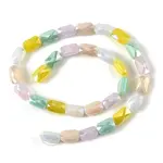 2 Strands Electroplate Glass Beads Strands