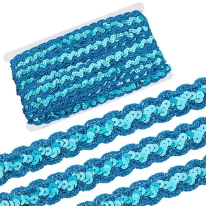 Sparkle Polyester Paillette Lace Ribbons