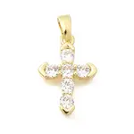 Brass Clear Cubic Zirconia Charms