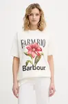 Barbour tričko dámské bavlněné x Farm Rio