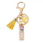 Alloy Resin Polygon Keychains