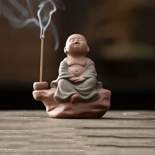 Monk Shape Porcelain Incense Burners