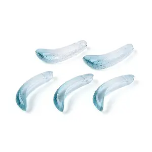 Transparent Glass Banana Pendants