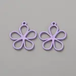 Hollow Out Spray Painted Alloy Pendants