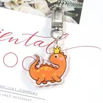 Cute Acrylic Dinosaur Pendant Keychain