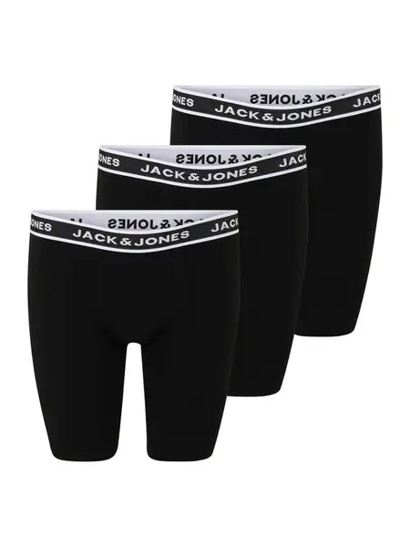 Jack & Jones Plus Boxerky 'JACSolid'  čierna / biela