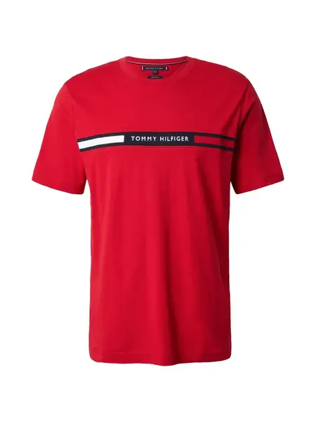 TOMMY HILFIGER Tričko  námornícka modrá / červená / biela