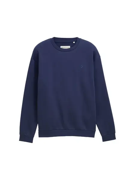 TOM TAILOR DENIM Mikina  tmavomodrá