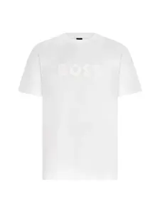 BOSS Tričko  biela / vaječná škrupina