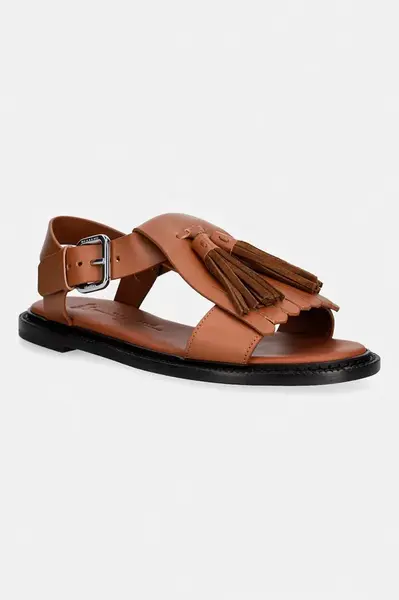 Weekend Max Mara sandály dámské kožené Wkaarte