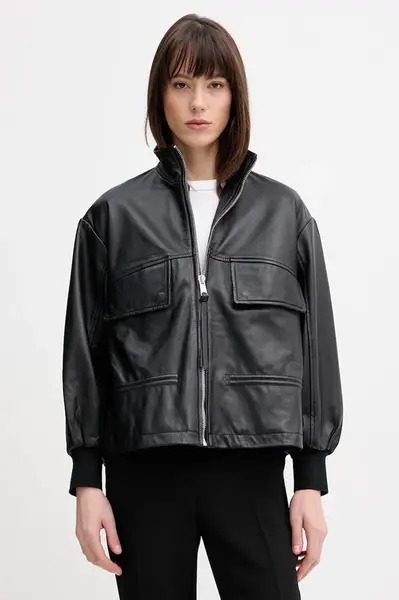 AllSaints Kožená bunda bomber AllSaints FLOR