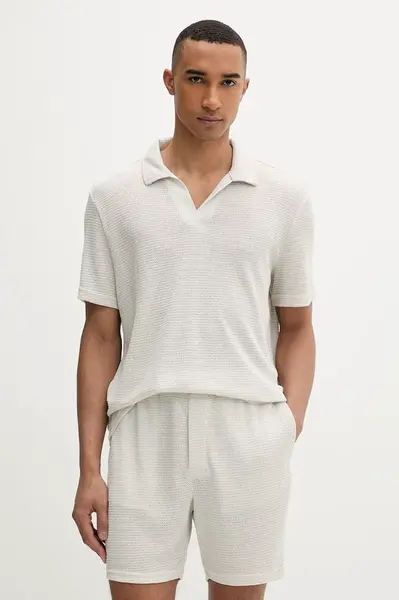 Calvin Klein úpletové polo tričko pánske z viskózou