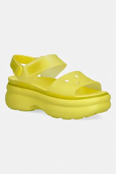 Crocs sandály na platformě dámské Soho Frosted Y Strap Sandal