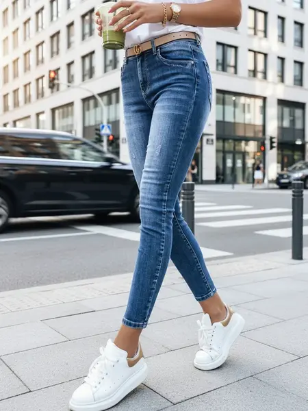 Dámské džíny INDIA, modré