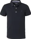 TOMMY HILFIGER Tričko  tmavomodrá / ohnivo červená / biela