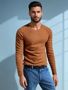 DStreet pánsky sveter kamelový