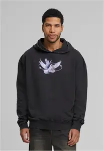 Vive la Liberte Oversize Acid Black Hooded