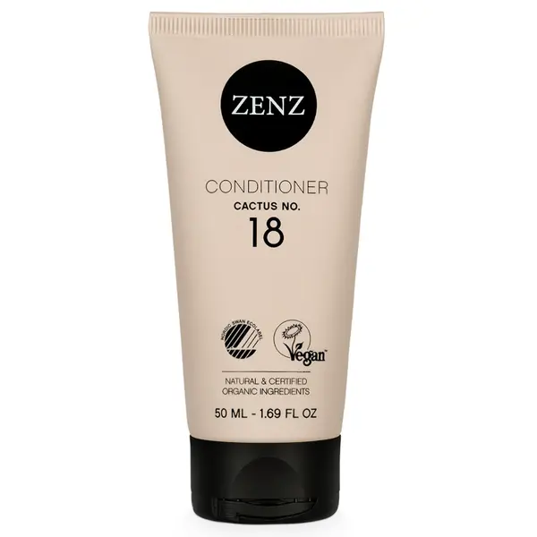 Hydratační a změkčující kondicionér pro kudrnaté a suché vlasy Zenz Cactus No. 18 - 50 ml + dárek zdarma