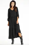 Awama Woman's Dress A669 Black