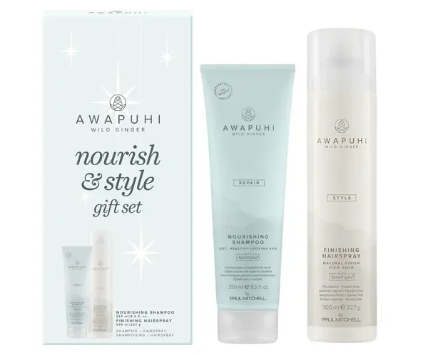 Dárková sada pro regeneraci a fixaci vlasů Paul Mitchell Awapuhi Wild Ginger Nourish  a  Style Gift Set + dárek zdarma