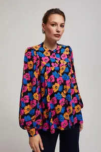 Marisse Black Floral Shirt