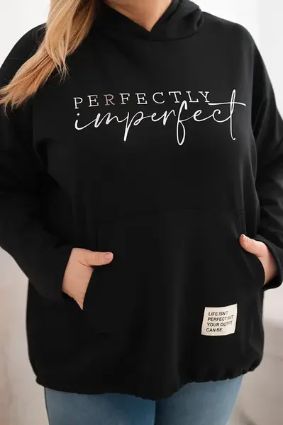 Plus size mikina s potlačou Kesi Włoski
