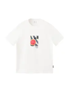 MANGO MAN Tričko 'SANDIA'  modrosivá / melónová / čierna / biela