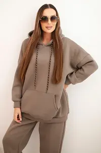 Dámska tepláková súprava s kapucňou
