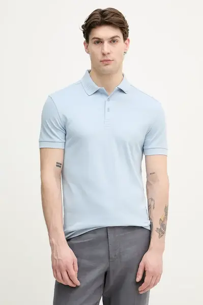 BOSS Green polo pánské bavlněné